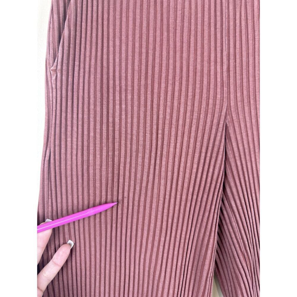 Eileen Fisher Ribbed Tencel Cropped Straight Leg Pants Terracotta XS Women’s - Picture 8 of 14